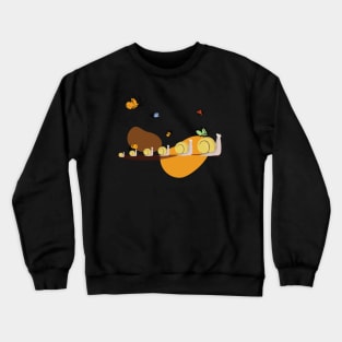 Snails in a row Crewneck Sweatshirt